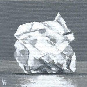 Acrylic Painting - Crumpled Paper
